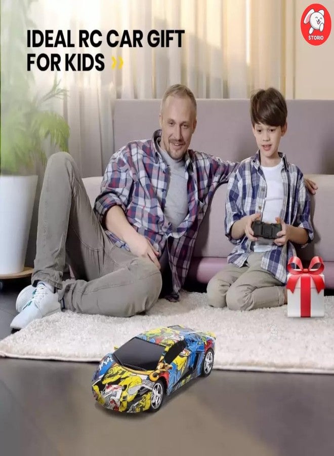 ستوريو سيارة سباق خارقة قابلة لإعادة الشحن تعمل بجهاز تحكم عن بعد من ستوريو | سيارة رياضية مزودة بأضواء LED | لعبة سيارة عالية الأداء للأطفال - 13296 - Image 5